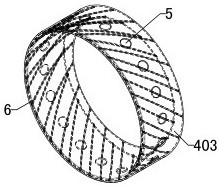 A non-destructive conveying device for fish and shrimp