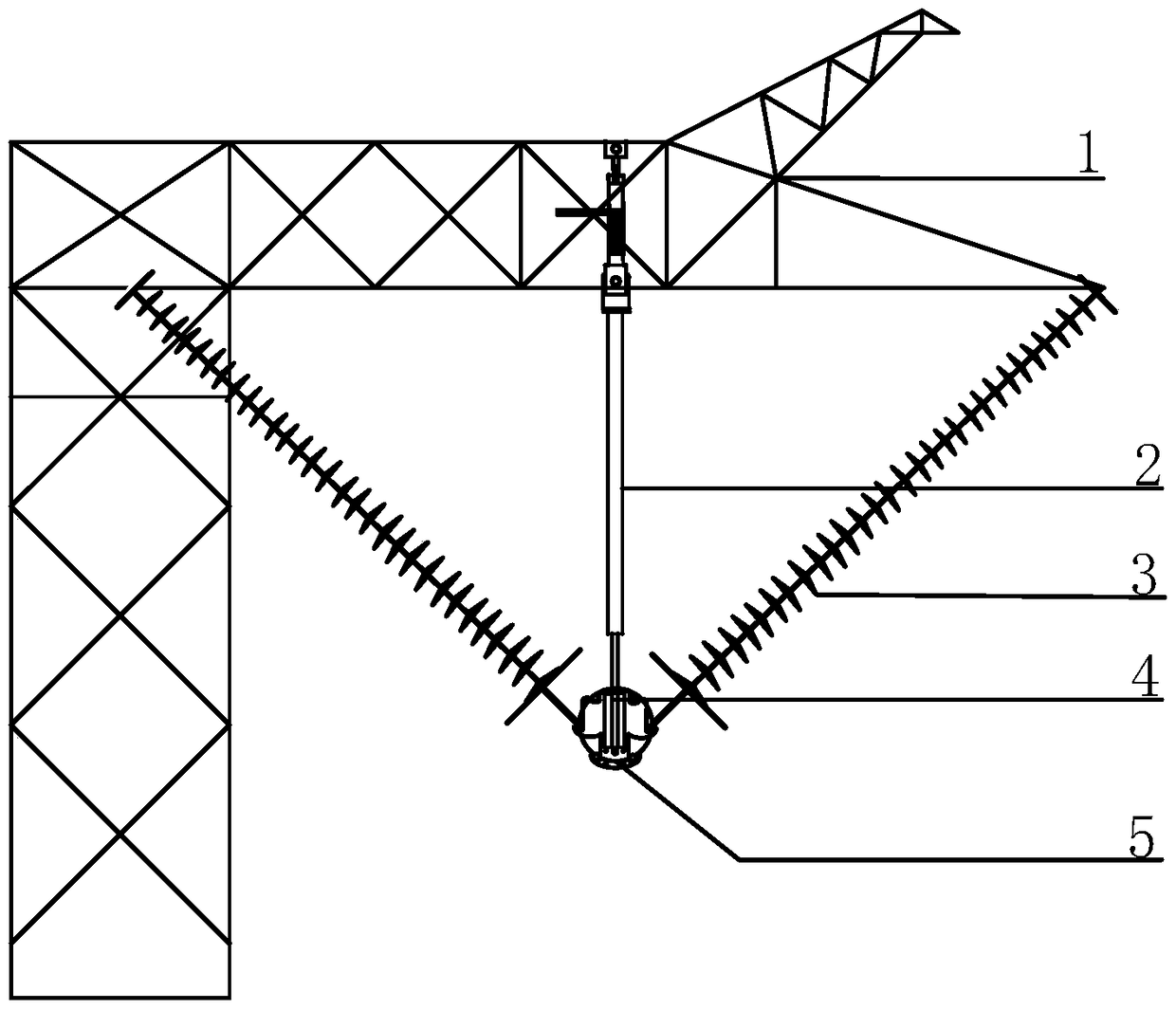 A wire lifting tool for split wires in live work