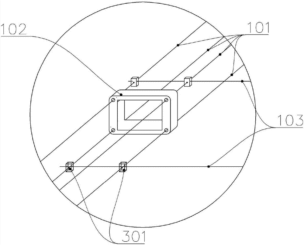 Steel-structure-free overhead photovoltaic assembly support system and power transmission system