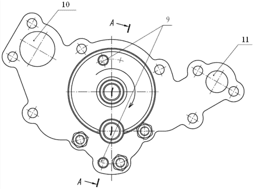 External gear pump and hydraulic transmission hydraulic system