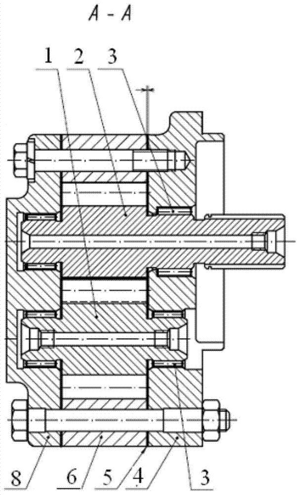 External gear pump and hydraulic transmission hydraulic system