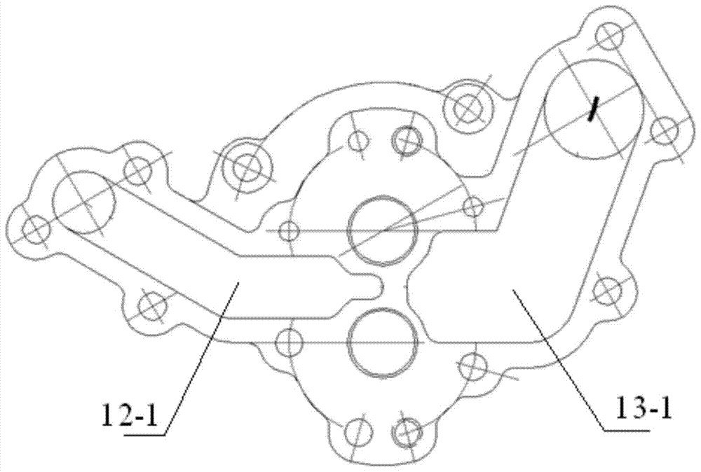 External gear pump and hydraulic transmission hydraulic system