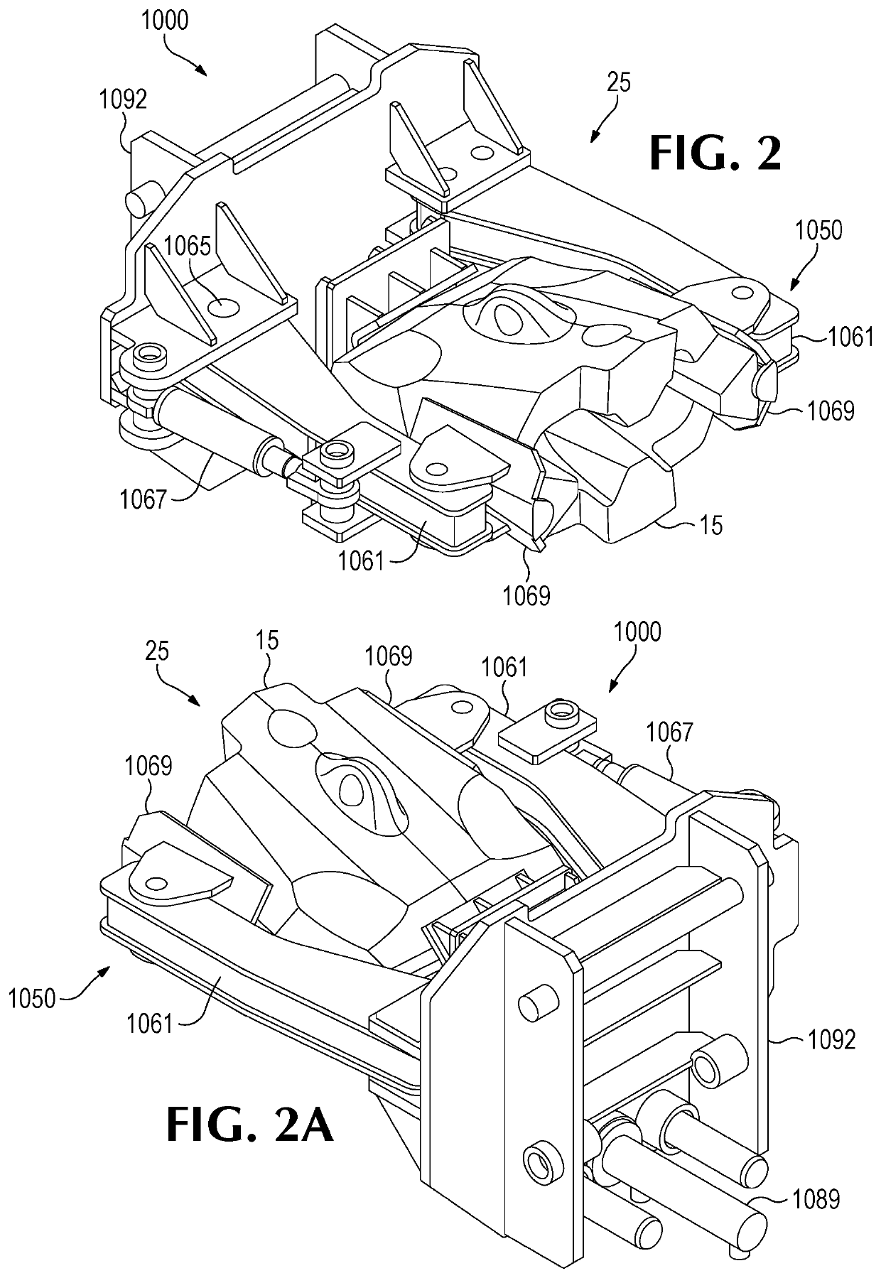 Handling system for ground-engaging wear parts secured to earth working equipment