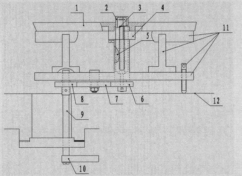 Device used for testing height of hypersonic wind tunnel continuous variable projection