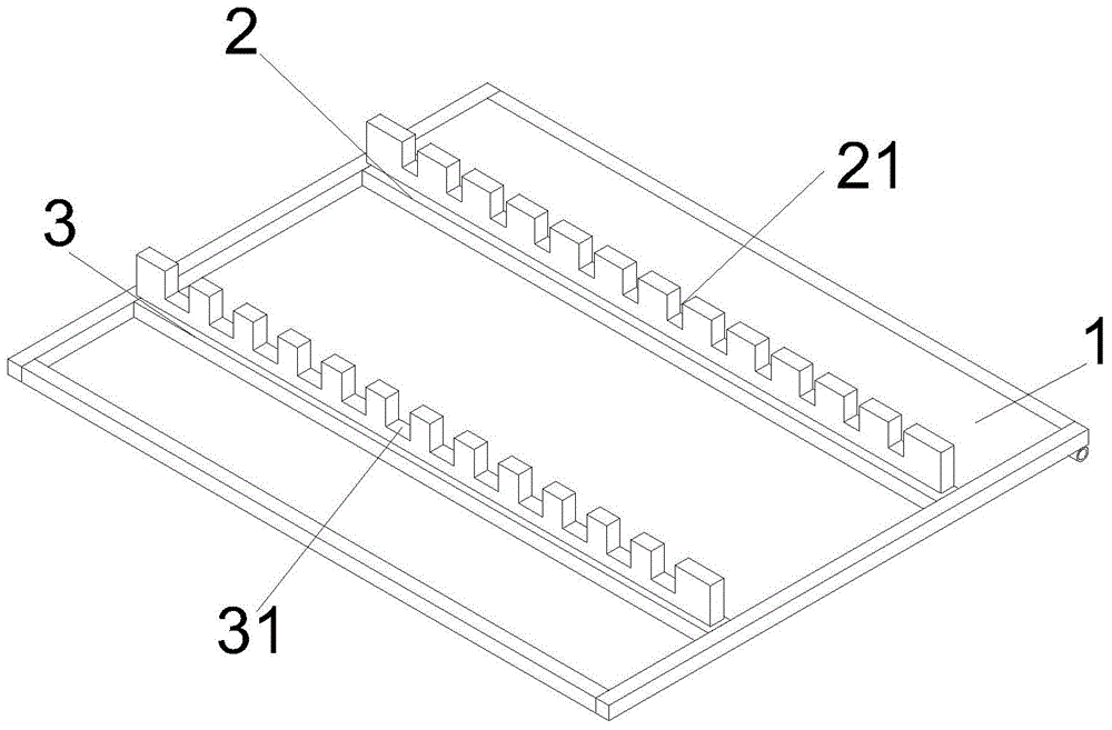 Axle storage rack