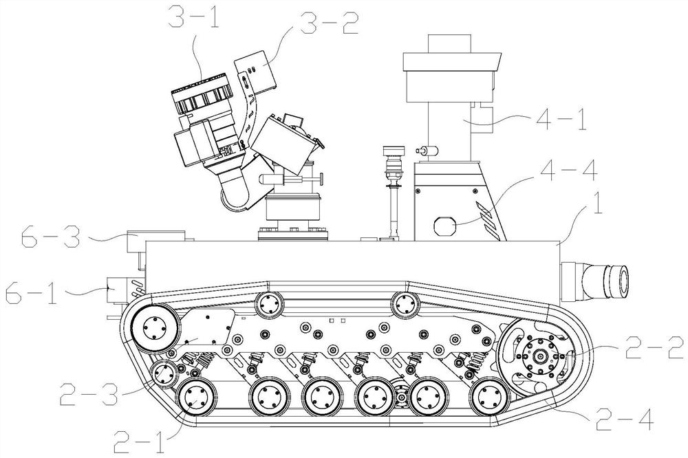 Full-autonomous firefighting and fire extinguishing detecting robot used in complex environments and working method