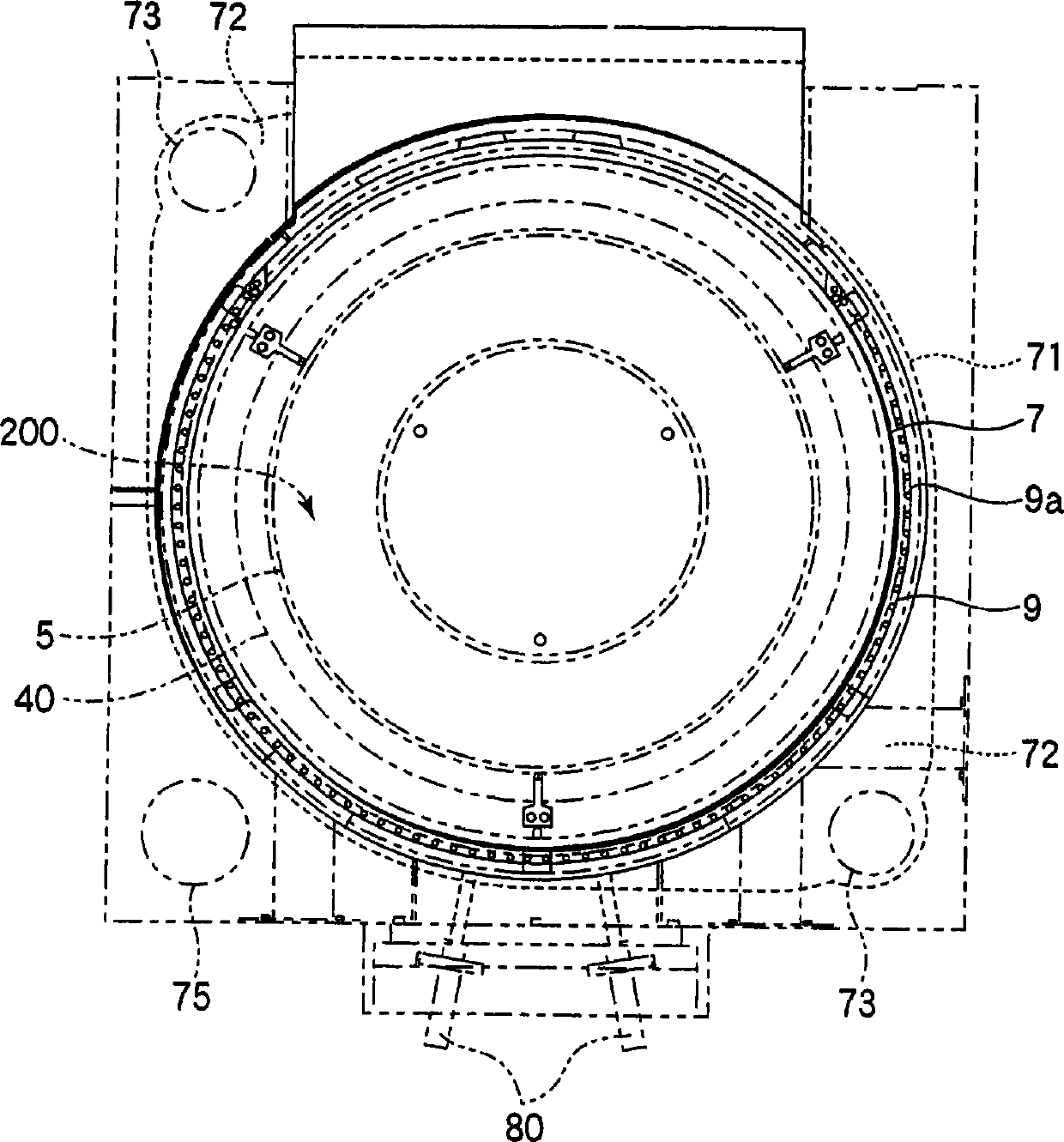 Substrate processing apparatus and substrate placing table