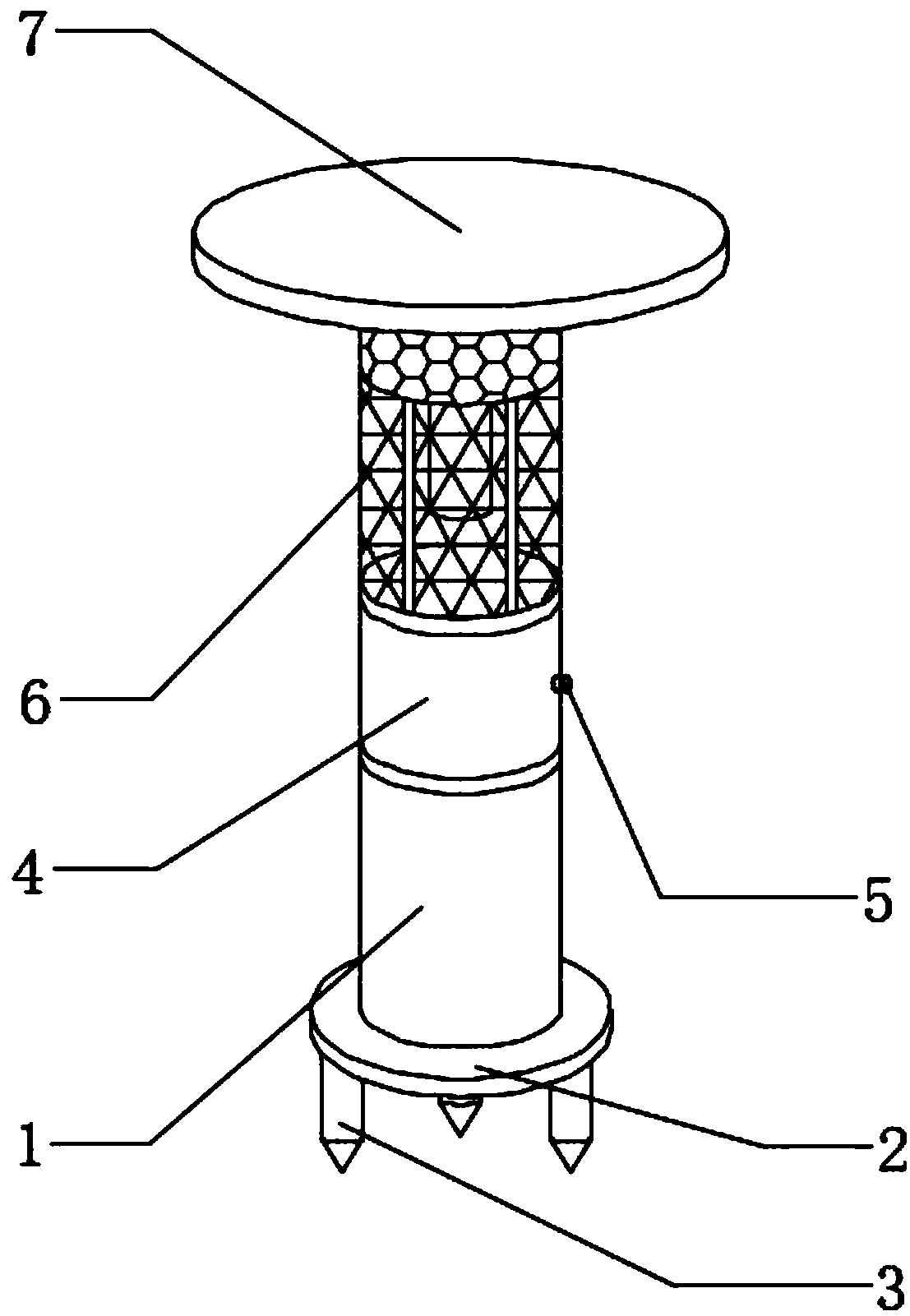 Insect killing lamp for garden