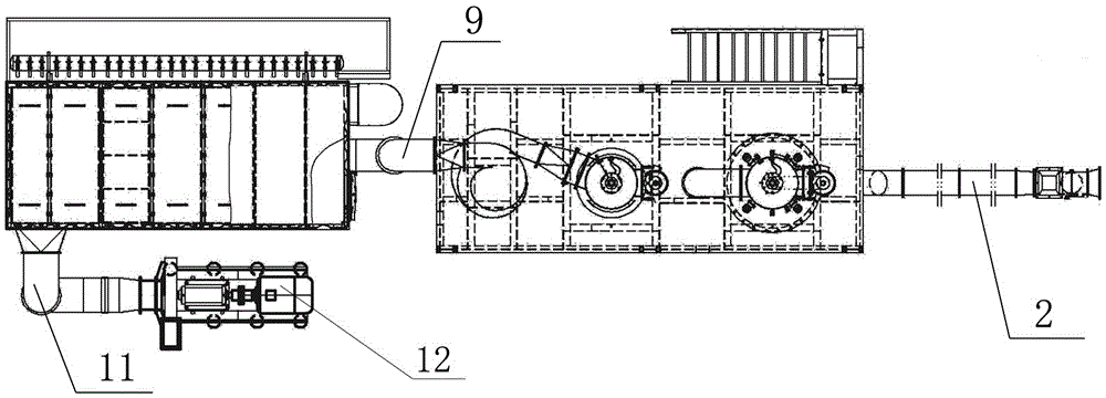 Airflow classifying system for flour and wheat flour classifying treatment method