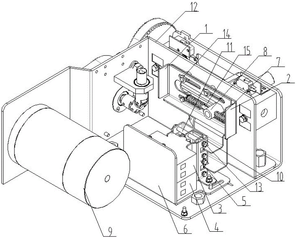 Centralized control device for electric operating mechanism of electrified railway isolating switch