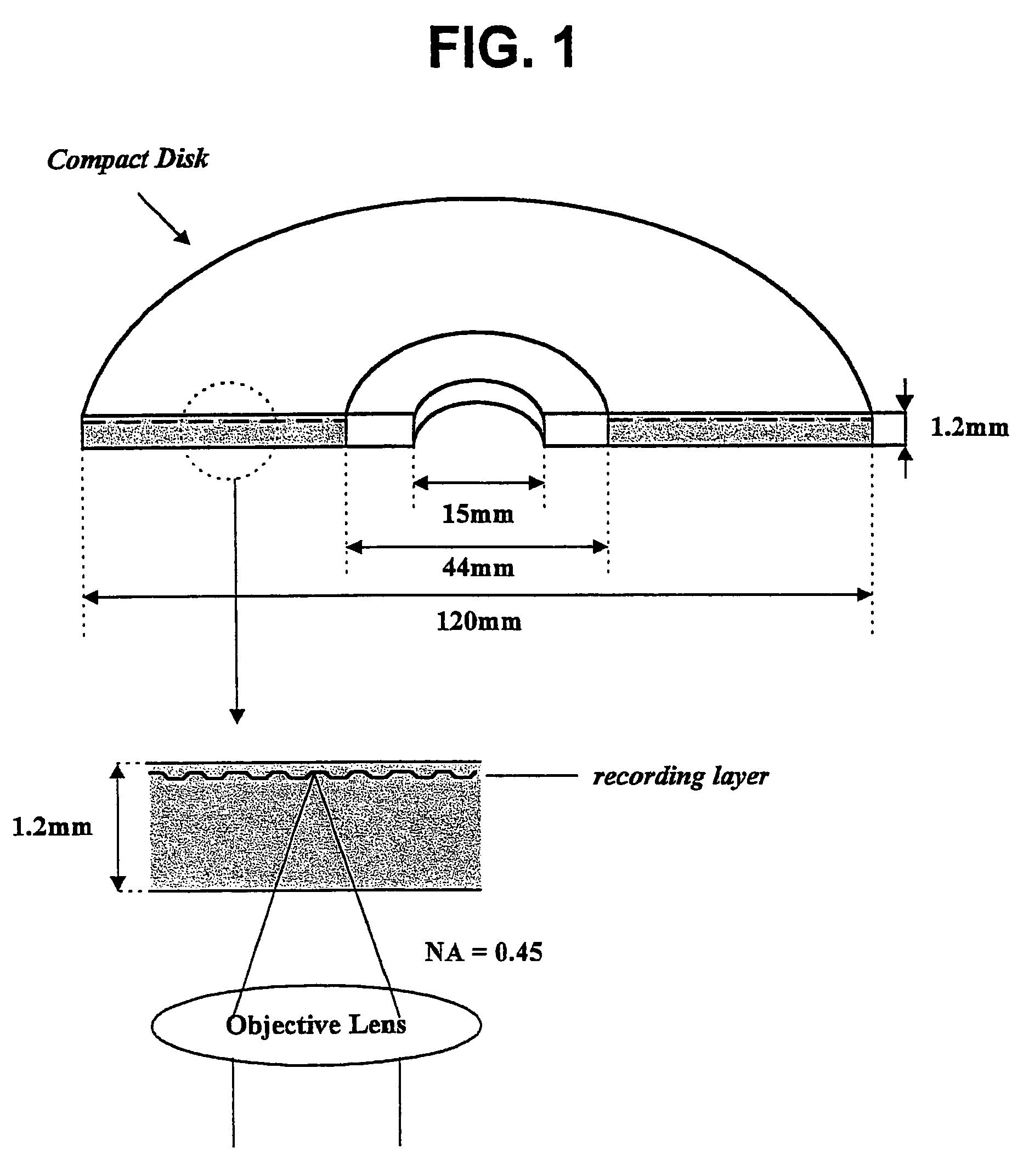 High density disk recording medium and apparatus using the same