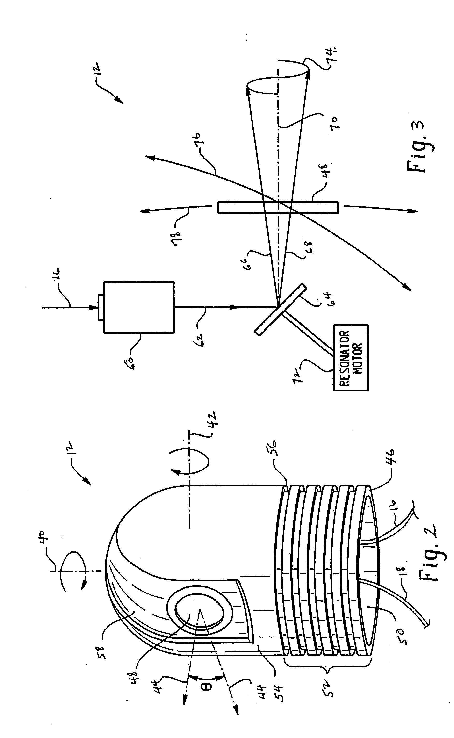 System and method of identifying an object in a laser beam illuminated scene based on material types