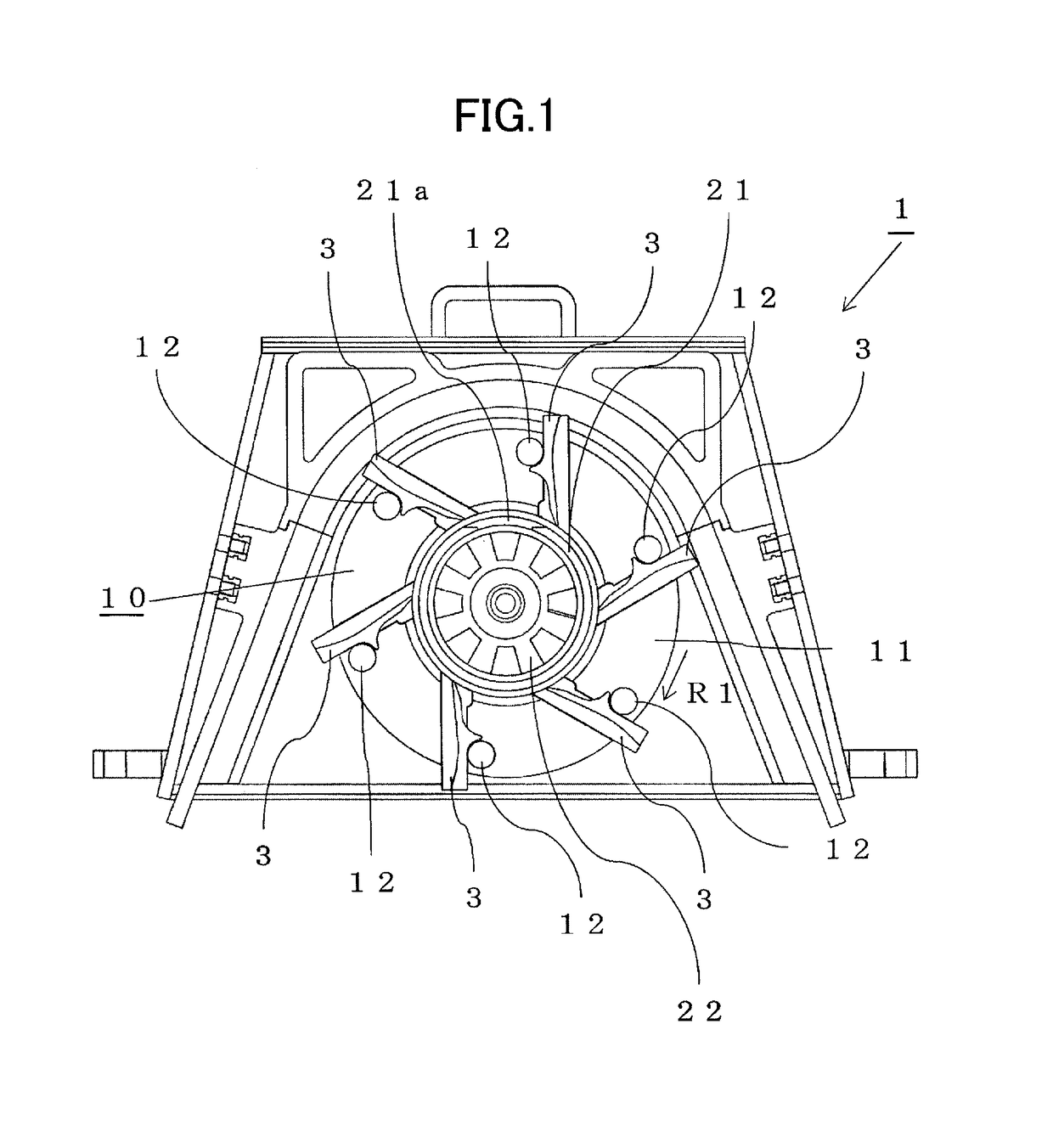 Side plate unit and centrifugal projector