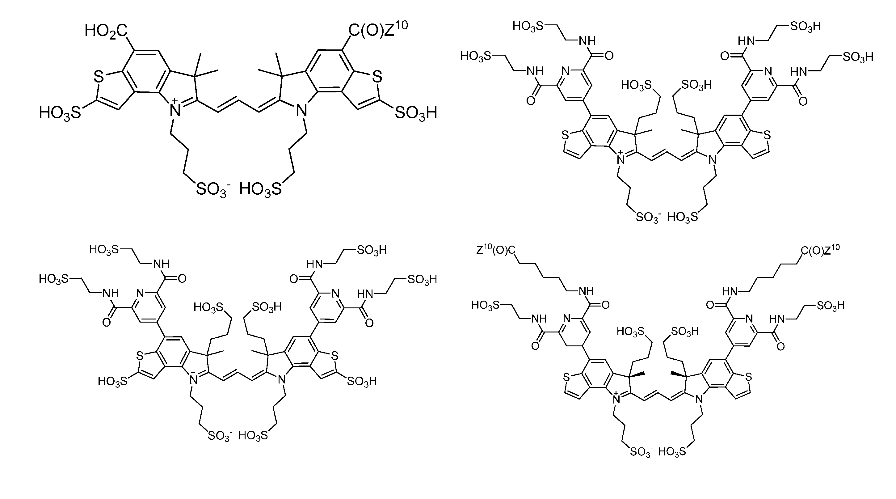 Heteroarylcyanine Dyes