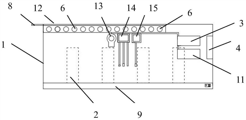 Experimental device for simulating algae corrosion of hydraulic concrete and experimental method thereof