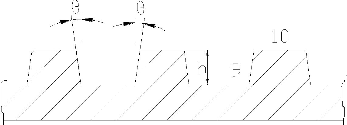 Manufacturing process and device of bipolar plate for fuel cell