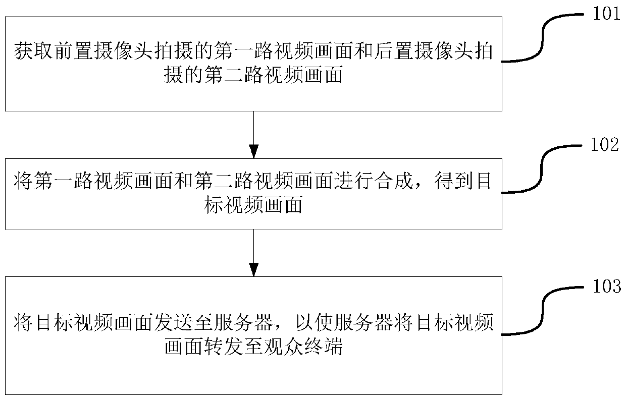 Video live broadcast method and device