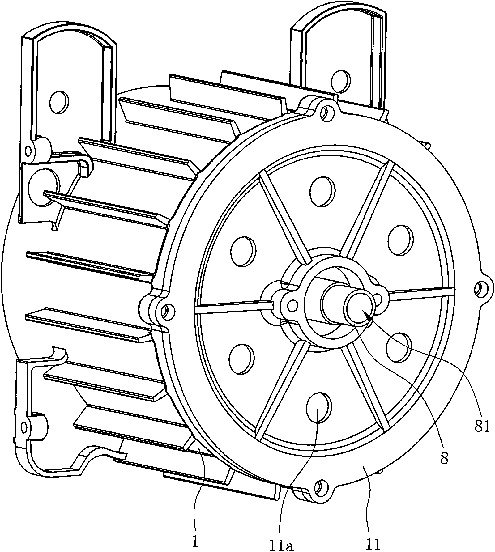 Spiral-flow auxiliary air intake device and compression pump thereof