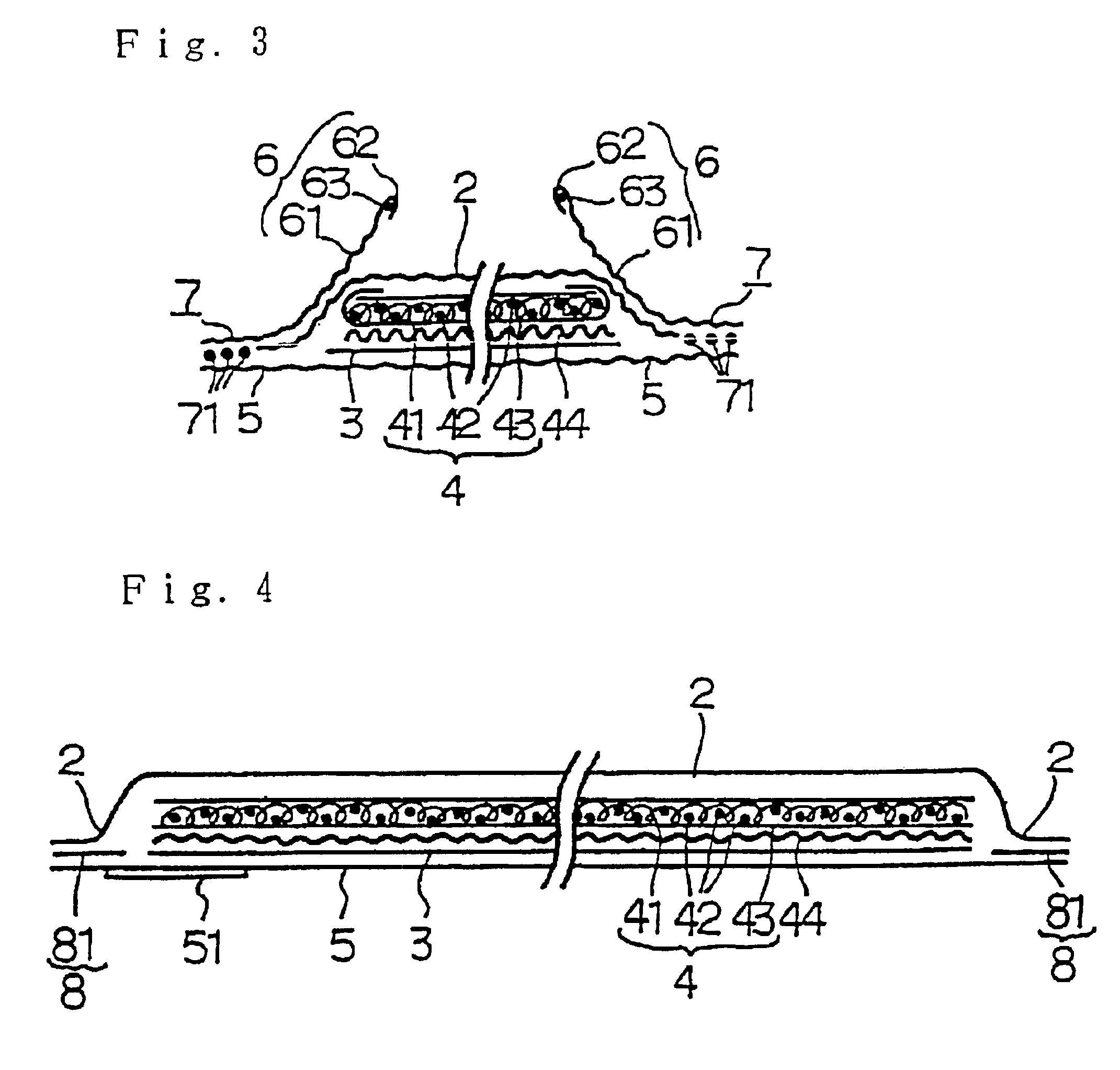 Disposable diaper and absorbent member used therein