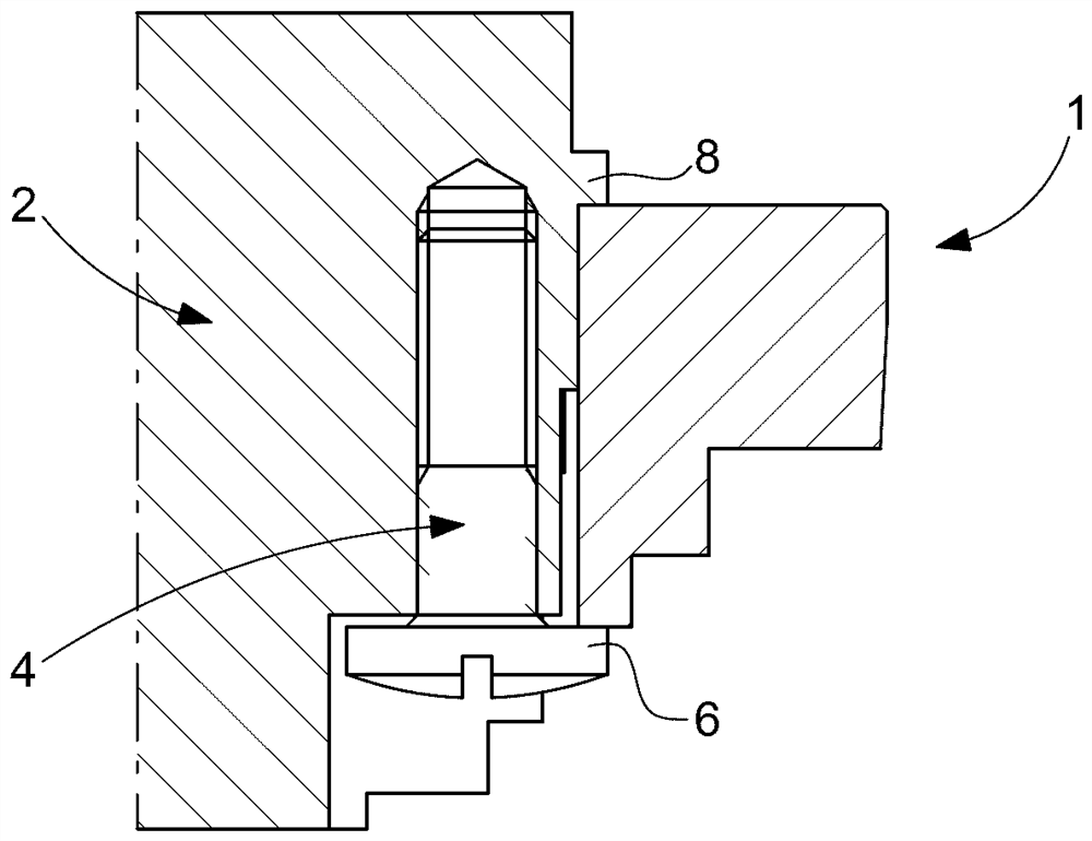 Fastening system for fastening timepiece movement in watch case