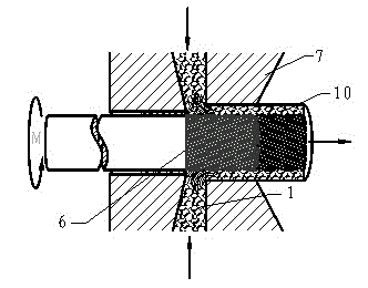 Rifled tube extruding method