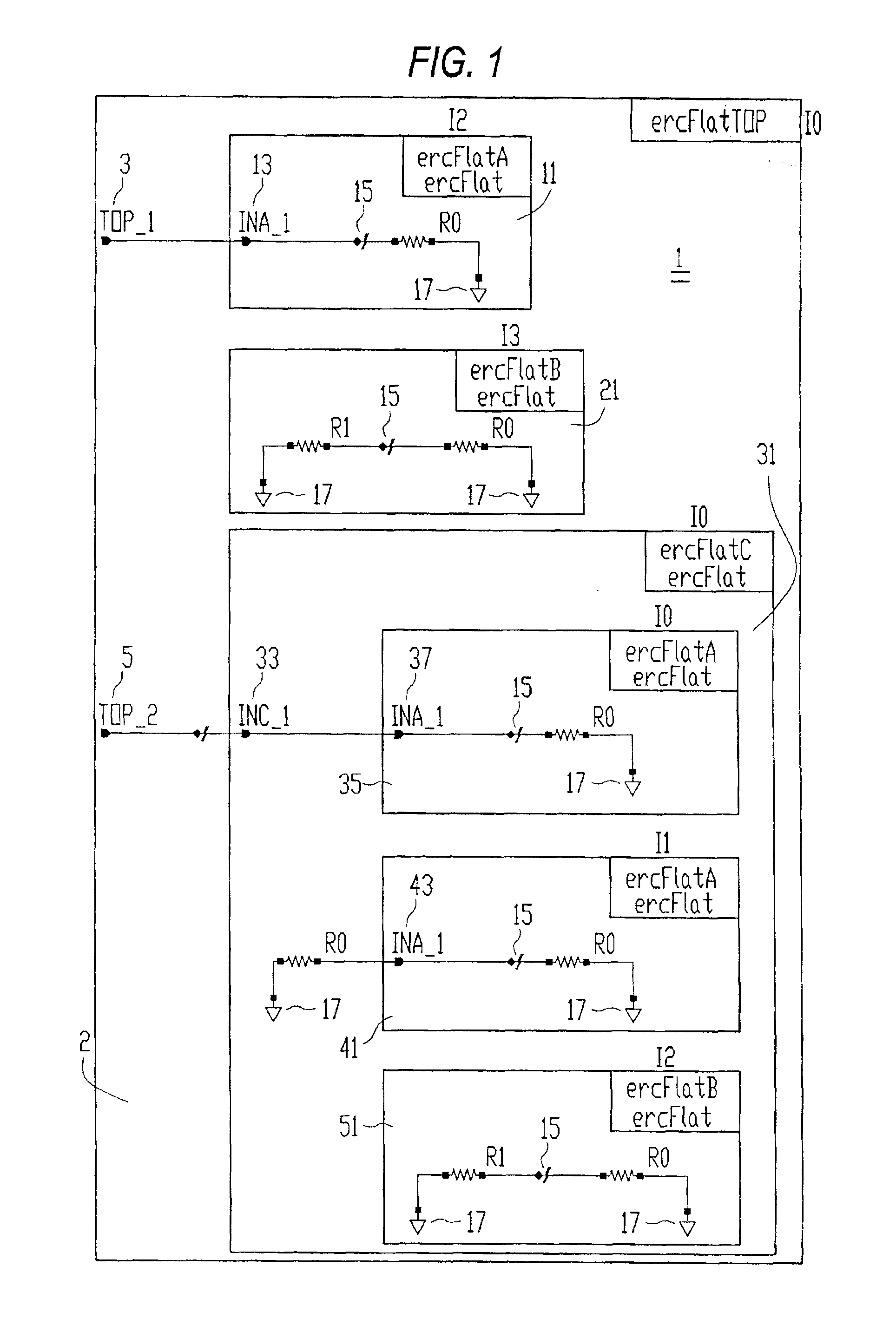 Fast algorithm to extract flat information from hierarchical netlists