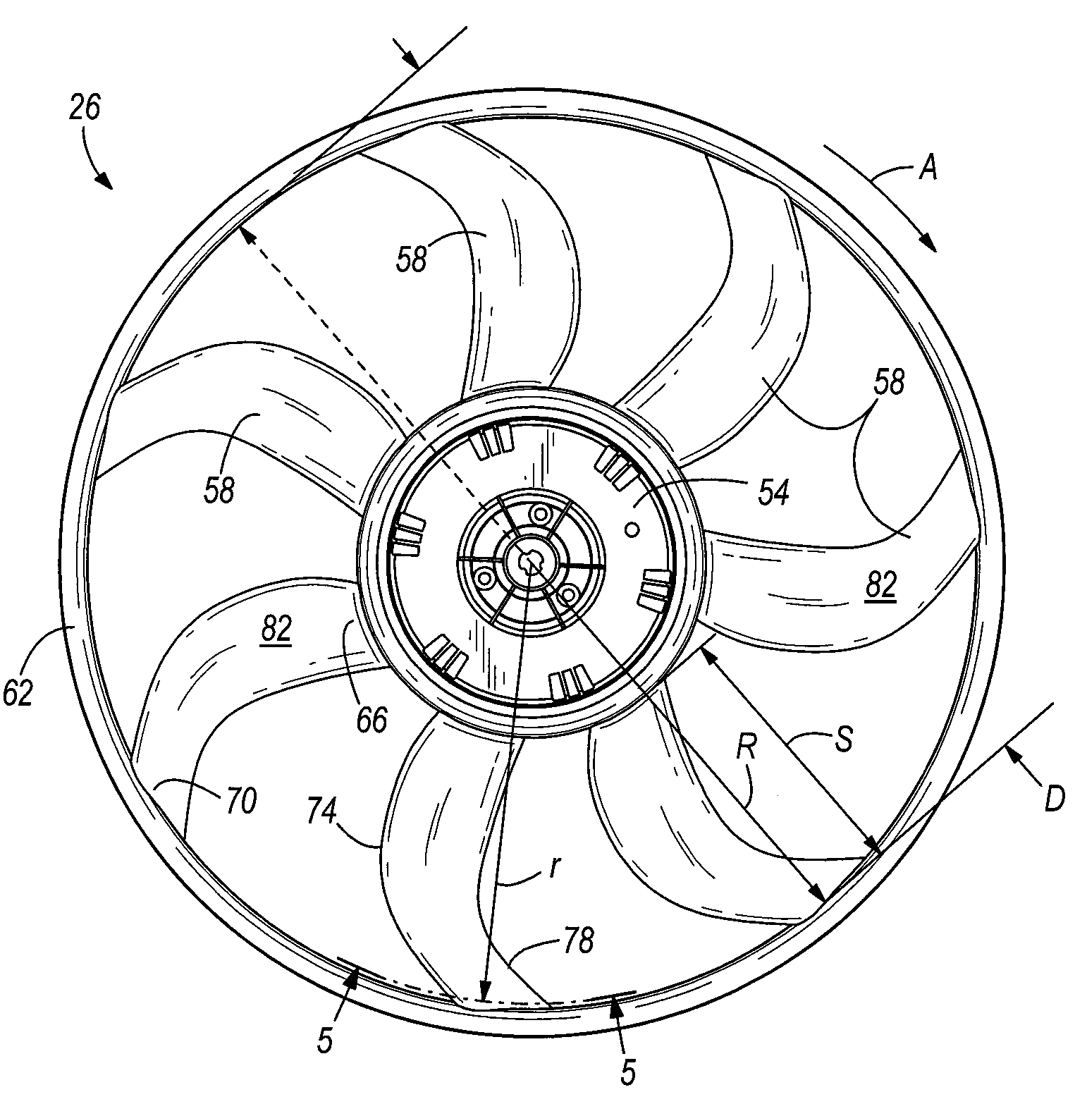 Axial fan assembly