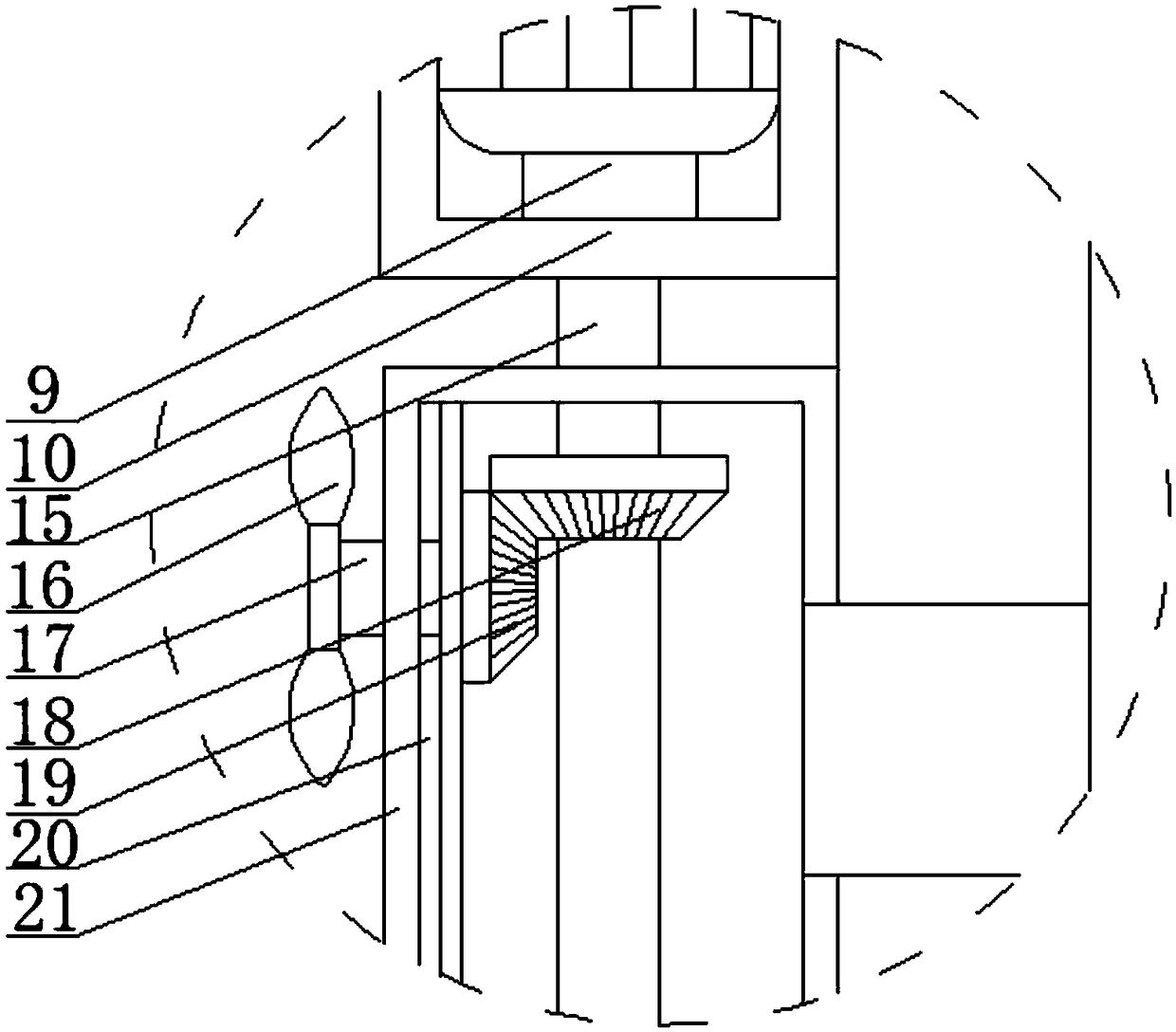 Cooling base for communication device