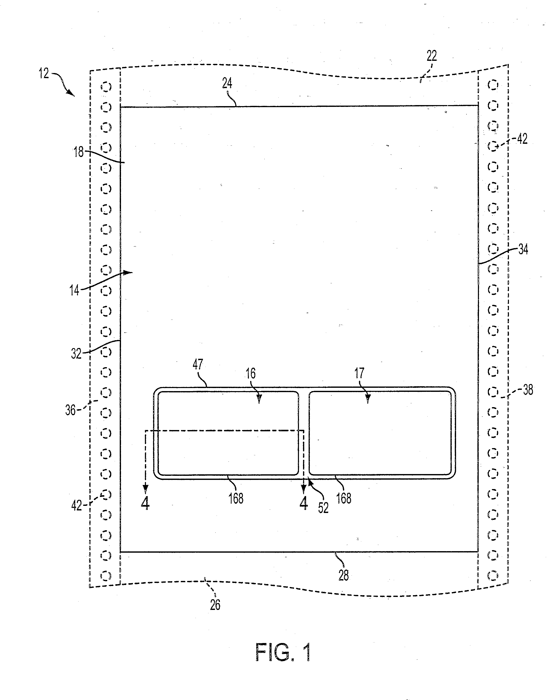 Document Sheet With Recessed Cavity and Window Two-Sided Printing of an Object Received Therein