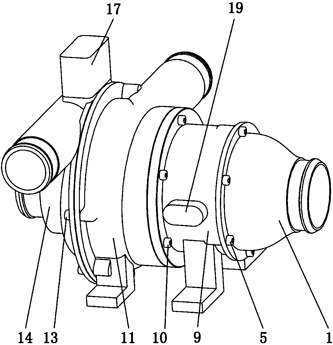 Centrifugal type fuel cell air compressor with energy recovery function