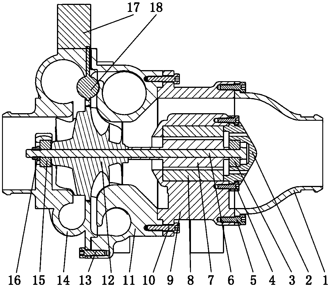 Centrifugal type fuel cell air compressor with energy recovery function