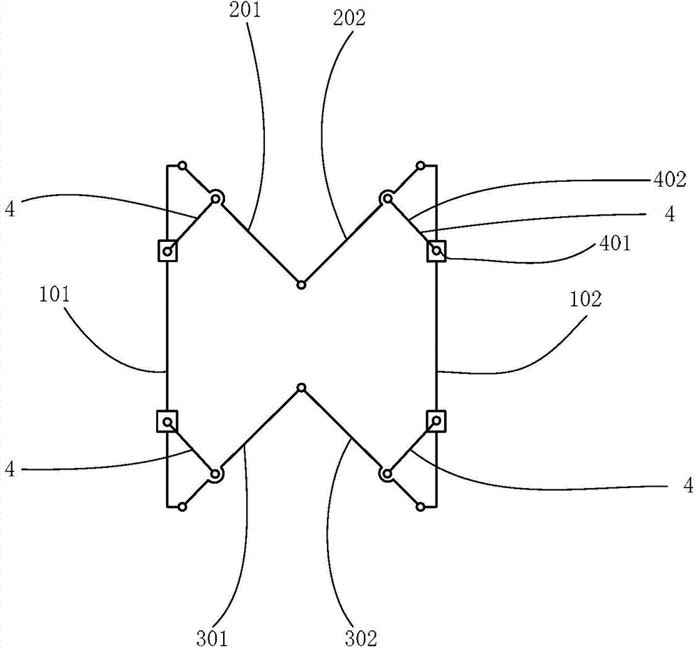 Annular truss-type large space foldable mechanism