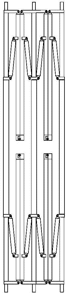 Annular truss-type large space foldable mechanism