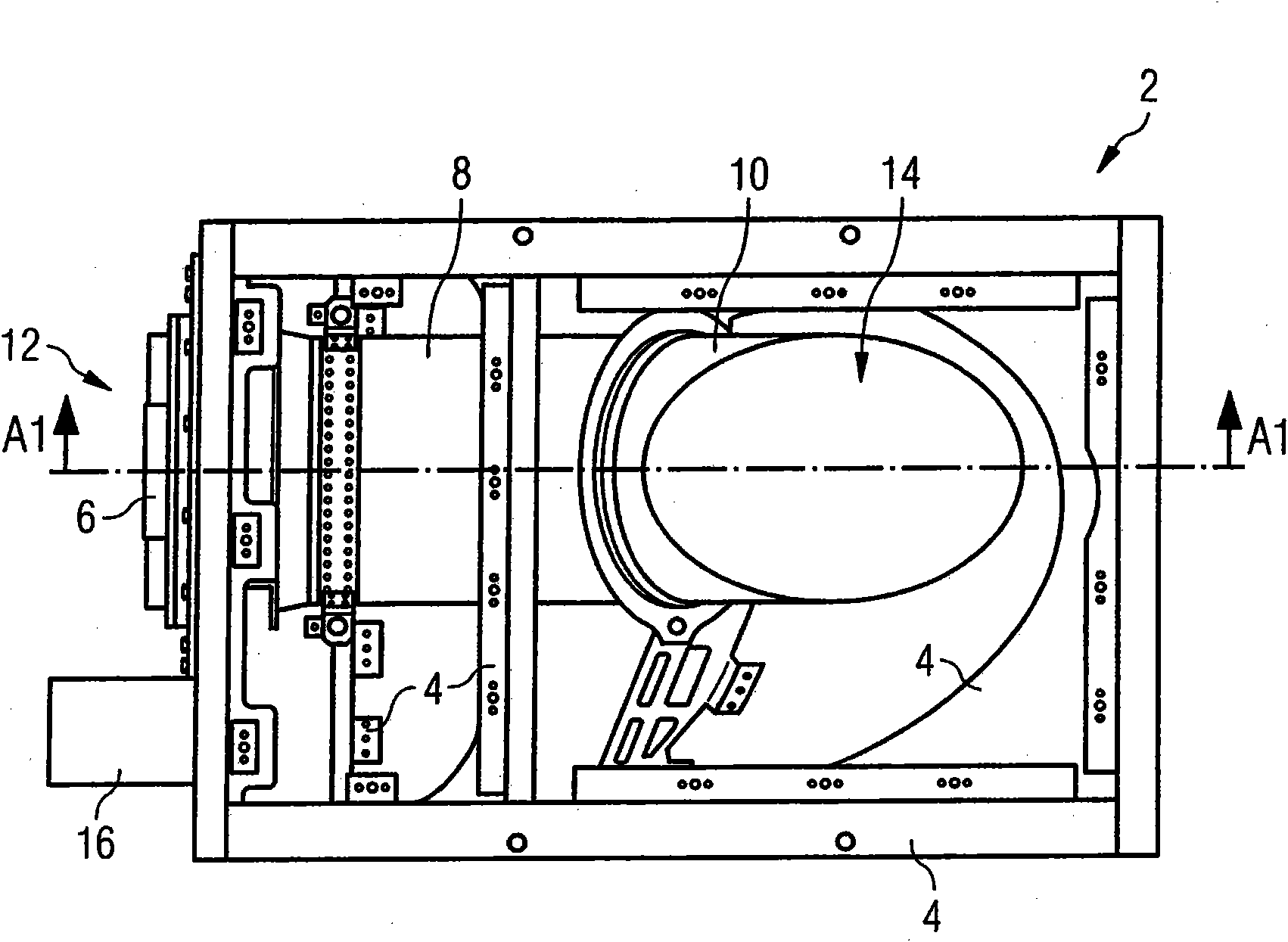 Device for cooling hot gas to be discharged from an aircraft