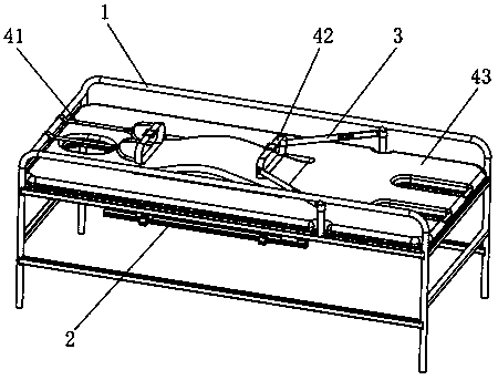 Lumbar traction bed