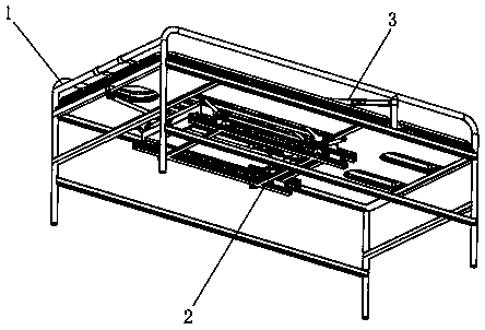 Lumbar traction bed