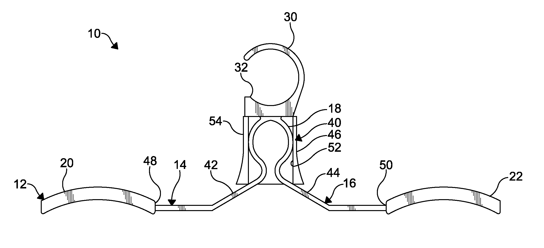 Collapsible garment hanger