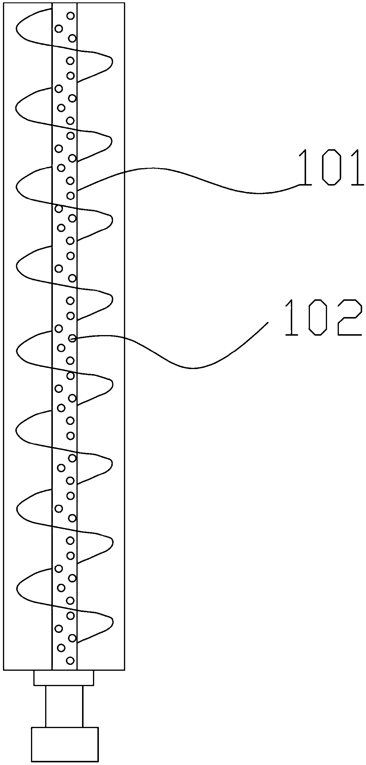 Tea leaf spreading device