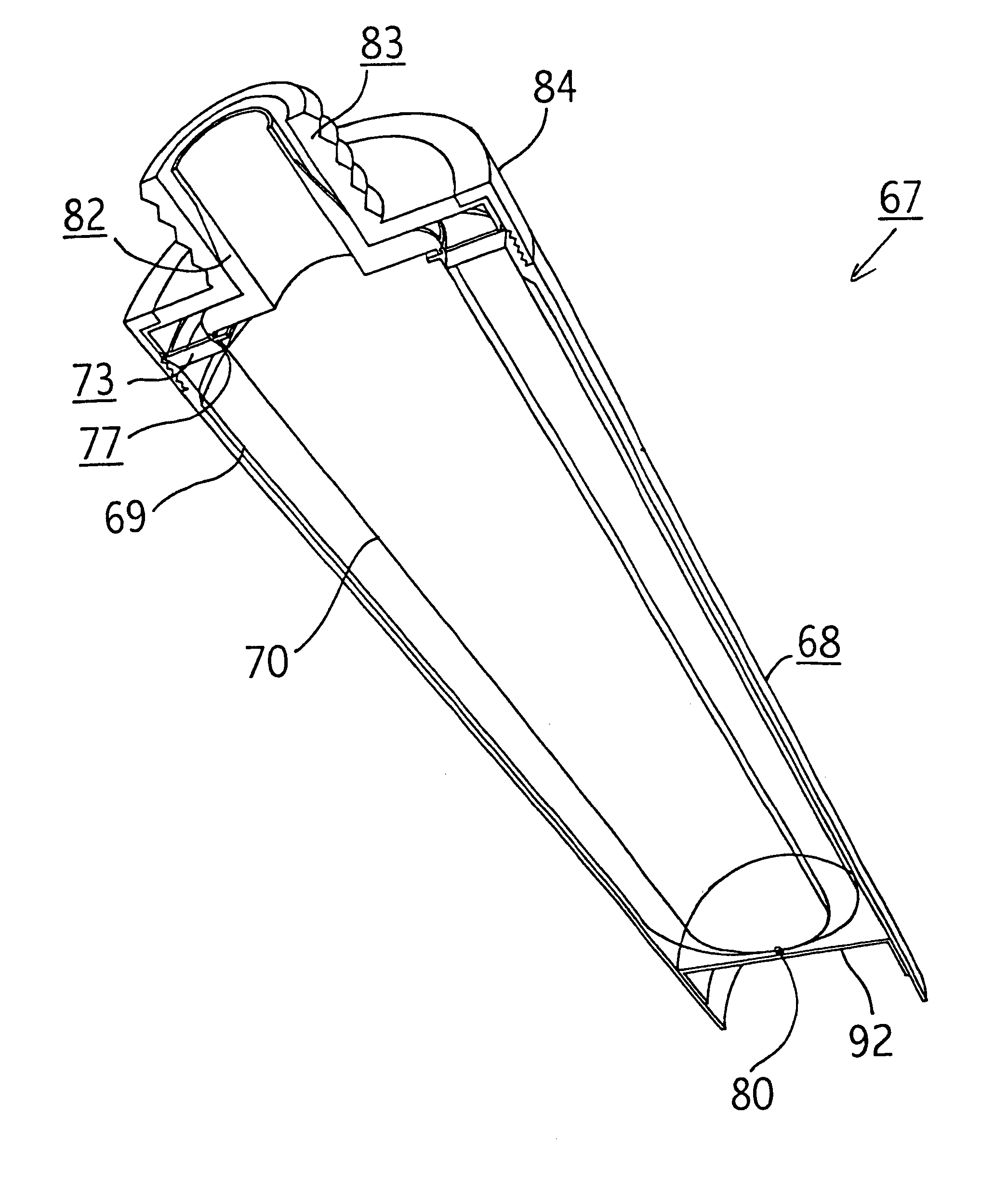 Method of filling dispensing cartridges having collapsible packages