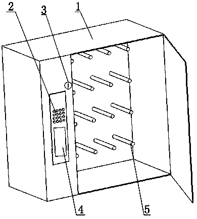 Electric power five-prevention key box and method for unlocking same