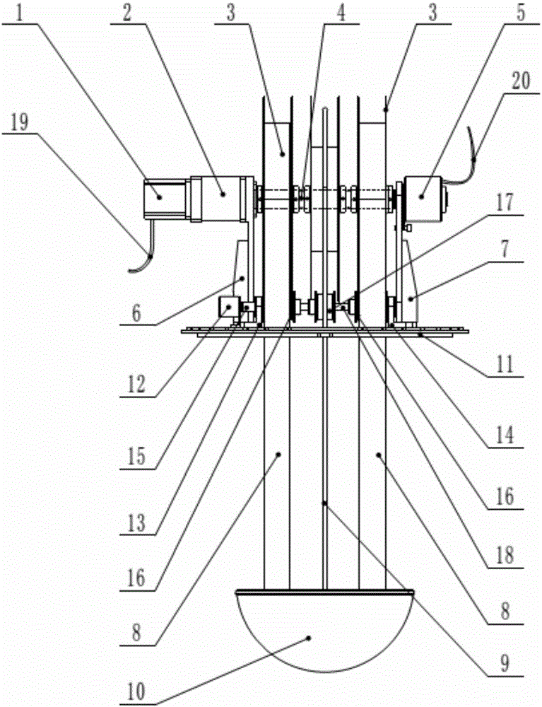 Hoisting device for underground exploration