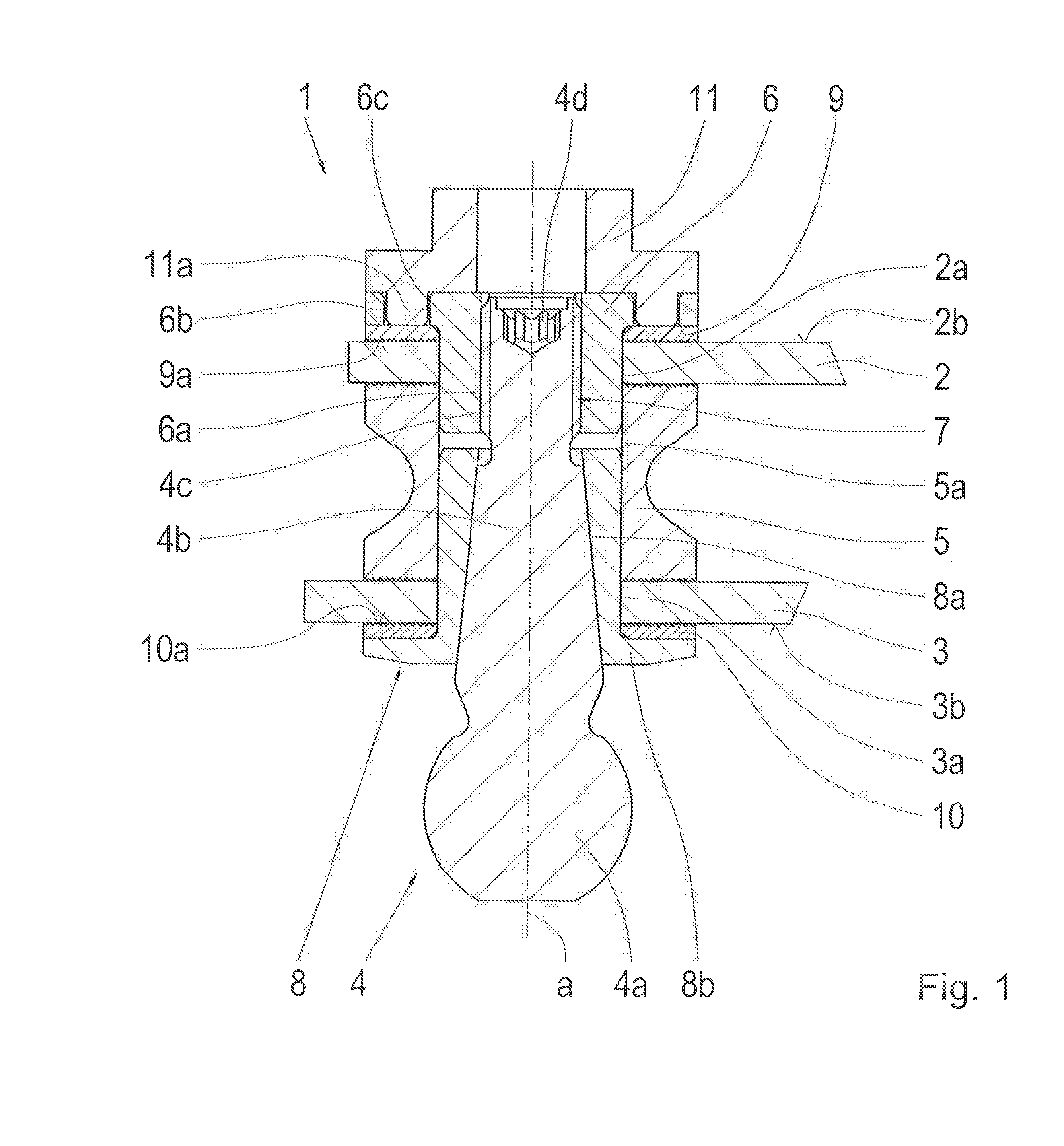 Arrangement for connecting chassis components and wheel carriers for motor vehicles