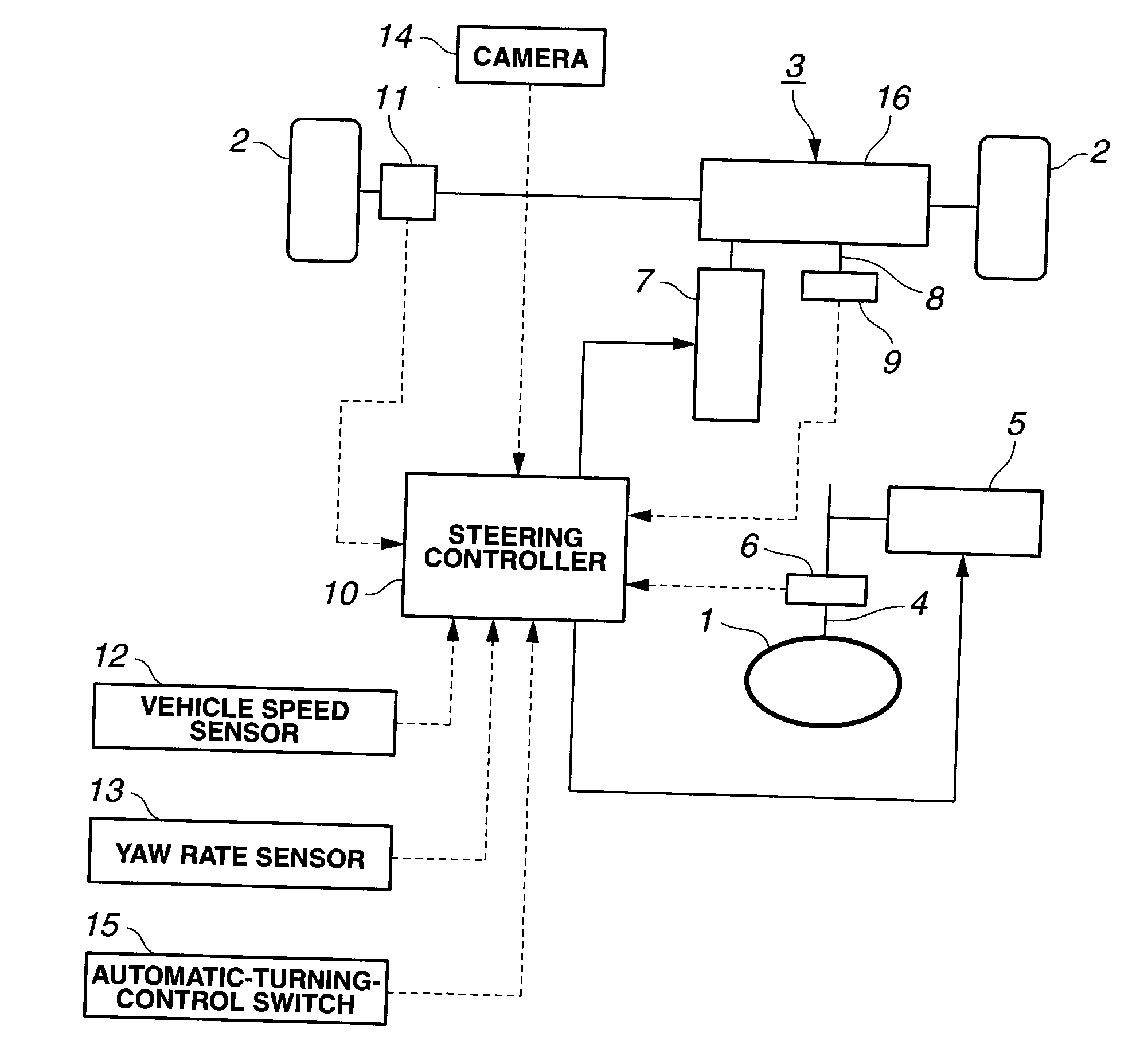 Vehicle steering control device and method