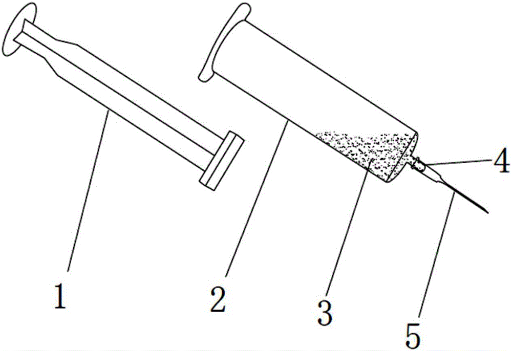 Filling method for cadmium column used for water nitrate determination