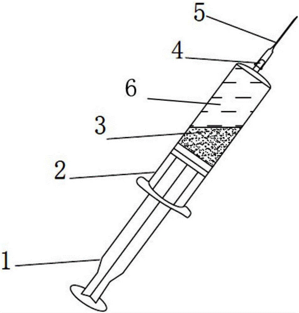 Filling method for cadmium column used for water nitrate determination