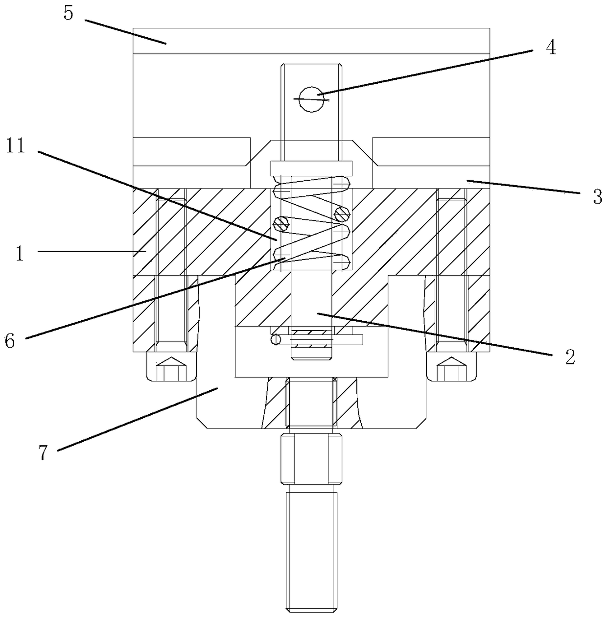 Decentralized contact moving contact device