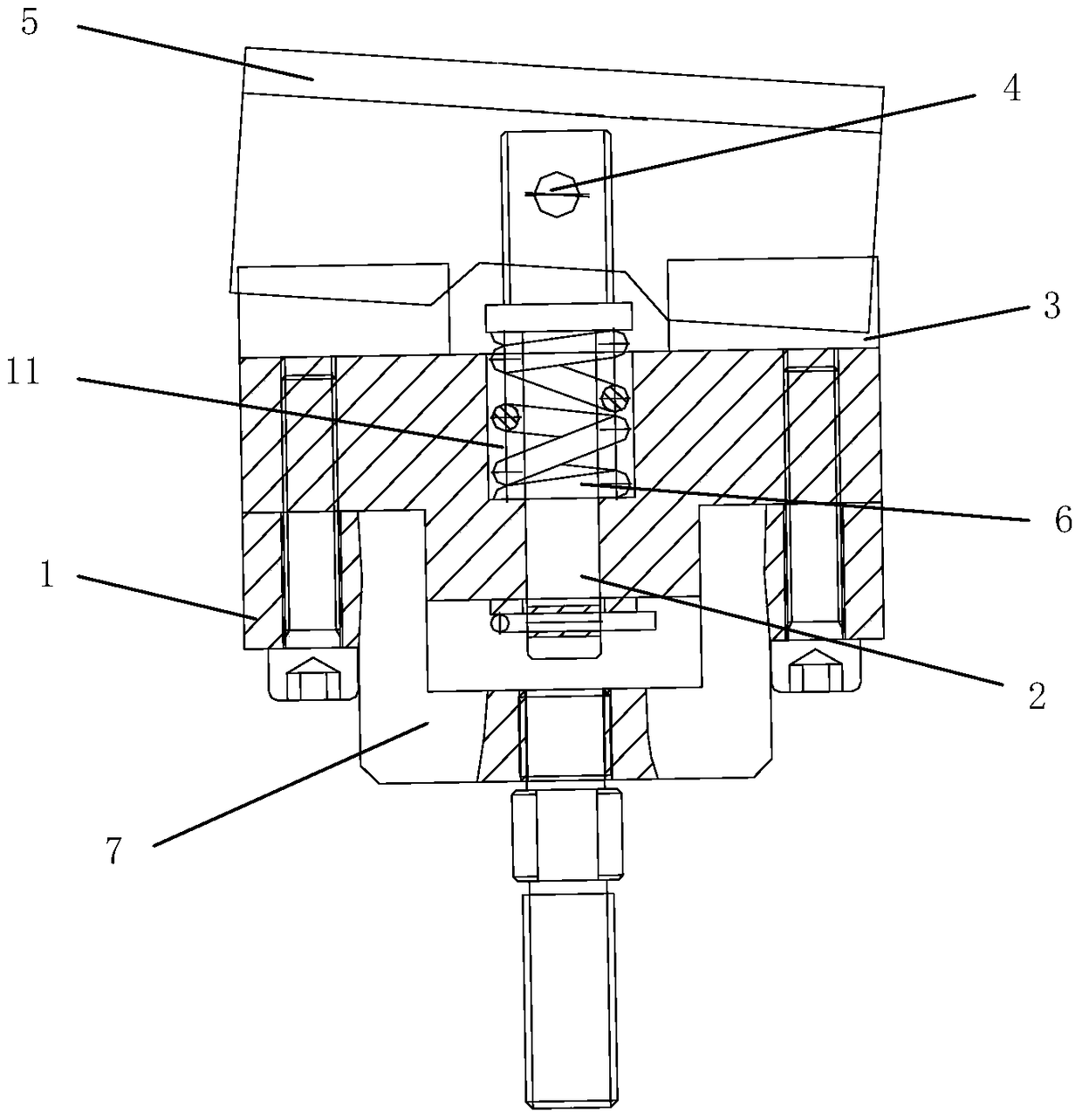 Decentralized contact moving contact device