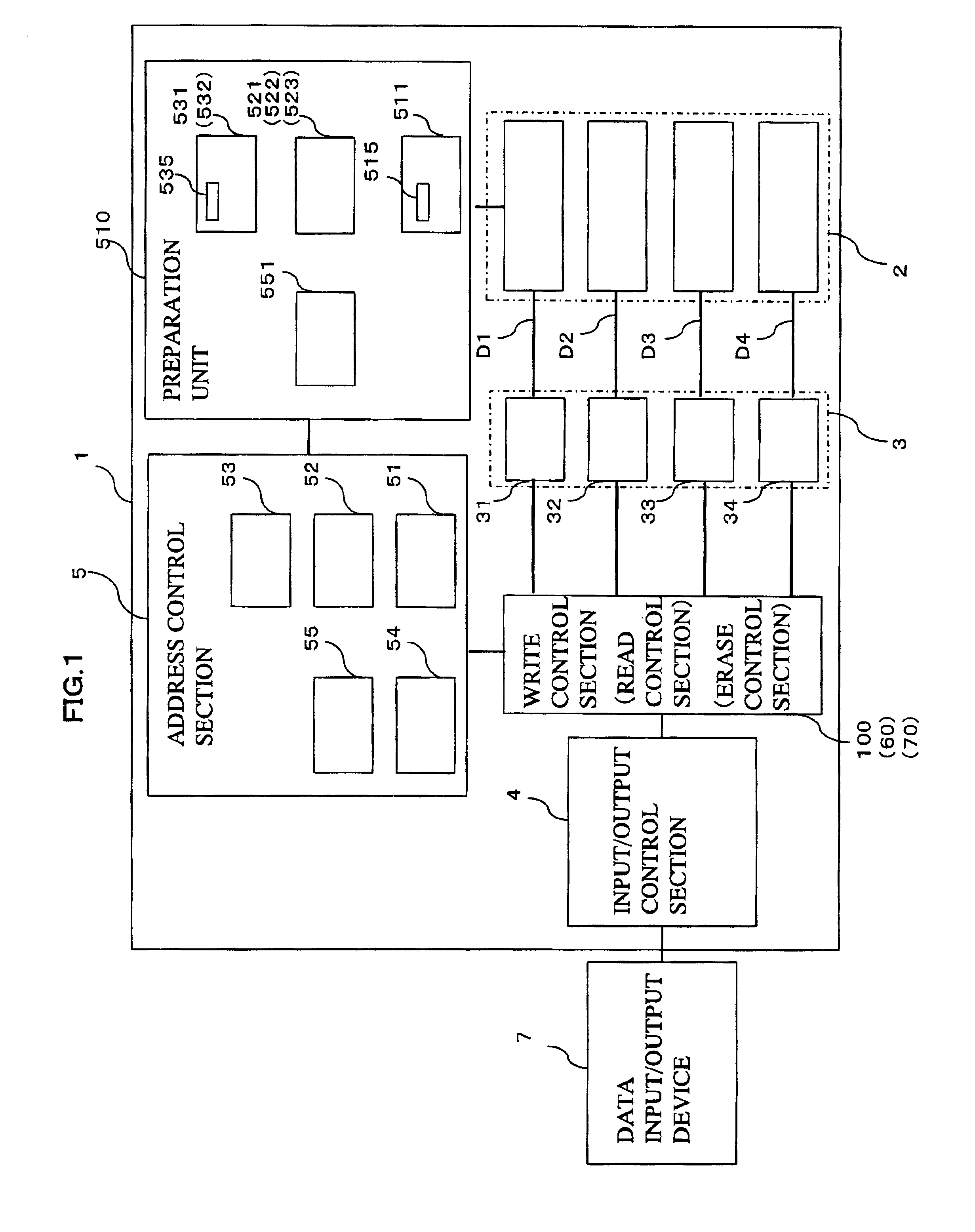 Address conversion unit for memory device