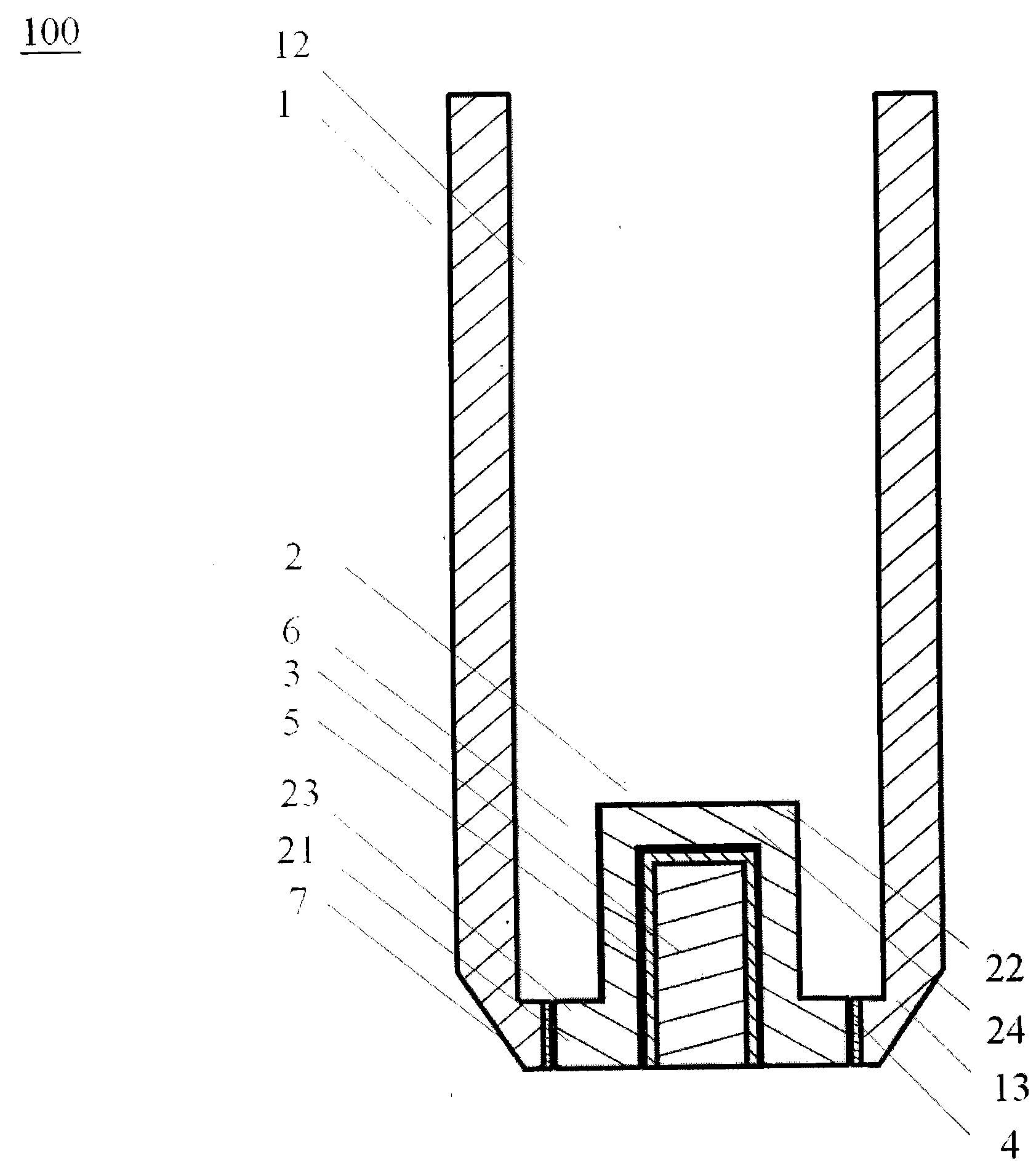 Electrode tip for plasma cutting machine