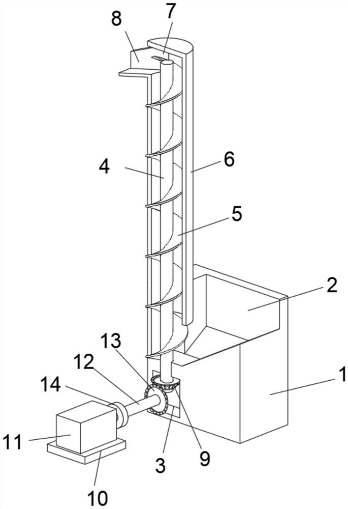 Powder feeding device for concrete mixing plant